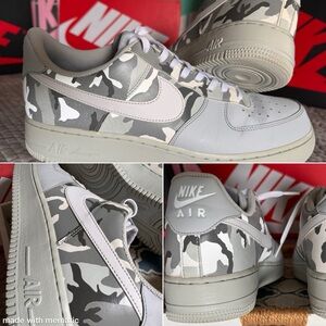 Nike Air Force 1 'Grey Reflective Camo' 823511-009 | Men’s Sz 10.5 | 2017
